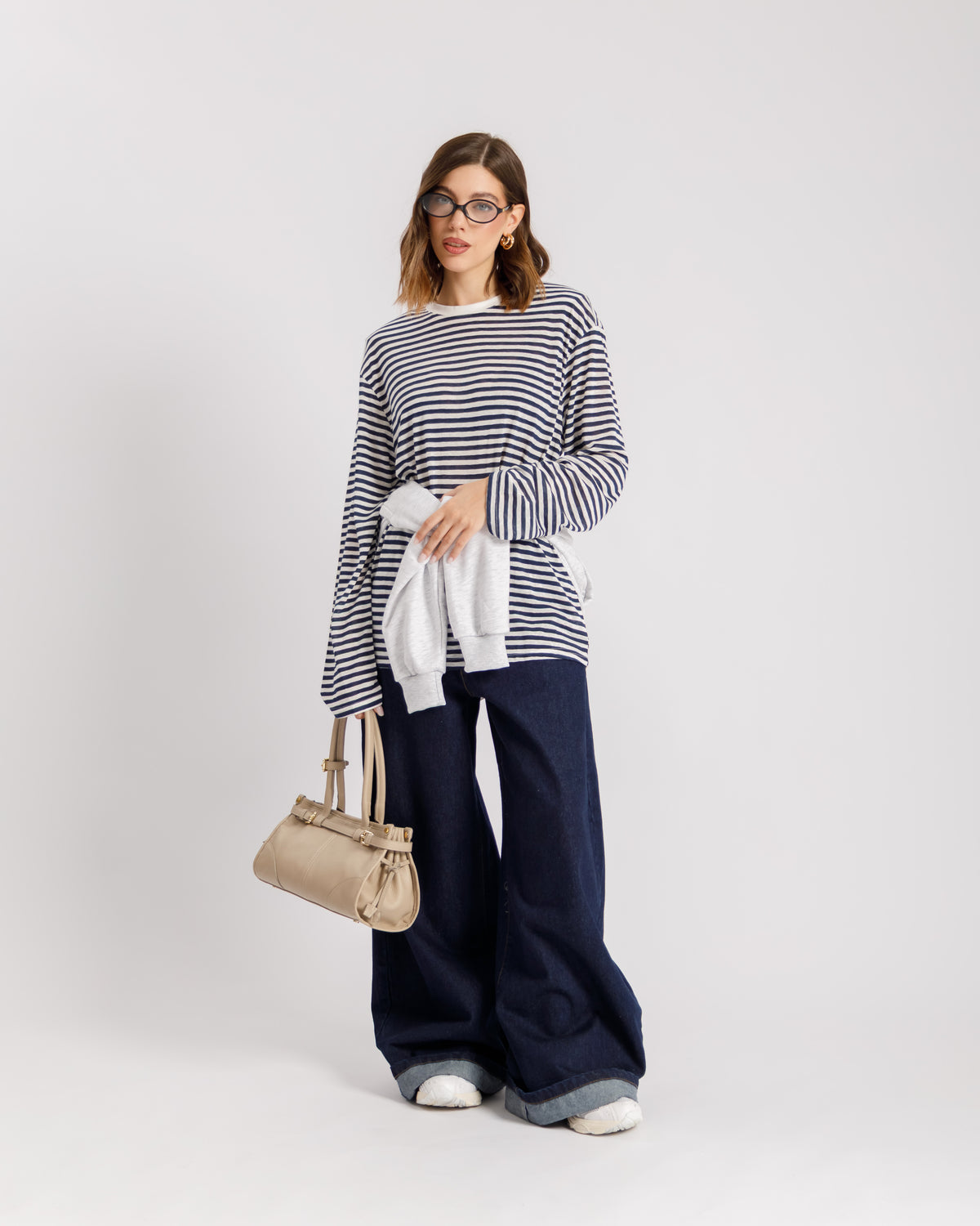 Maglia a righe in cotone - H16188