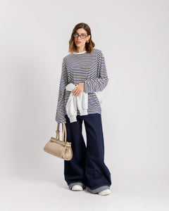 Maglia a righe in cotone - H16188