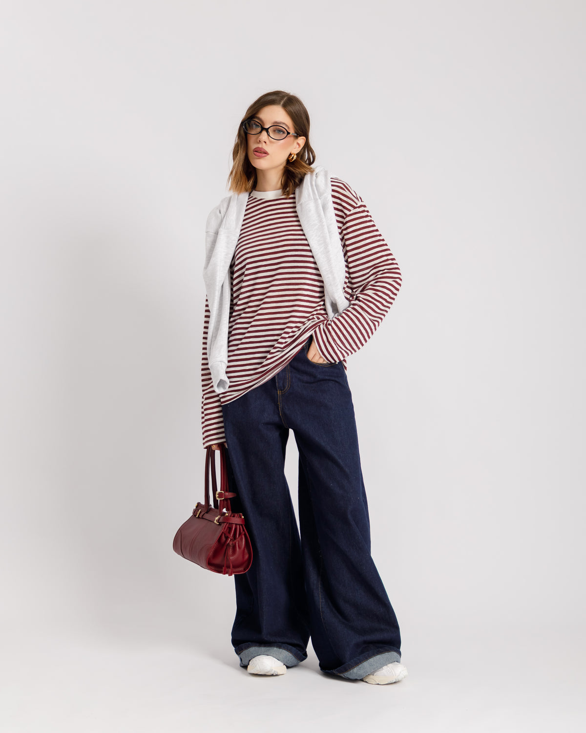 Maglia a righe in cotone - H16188
