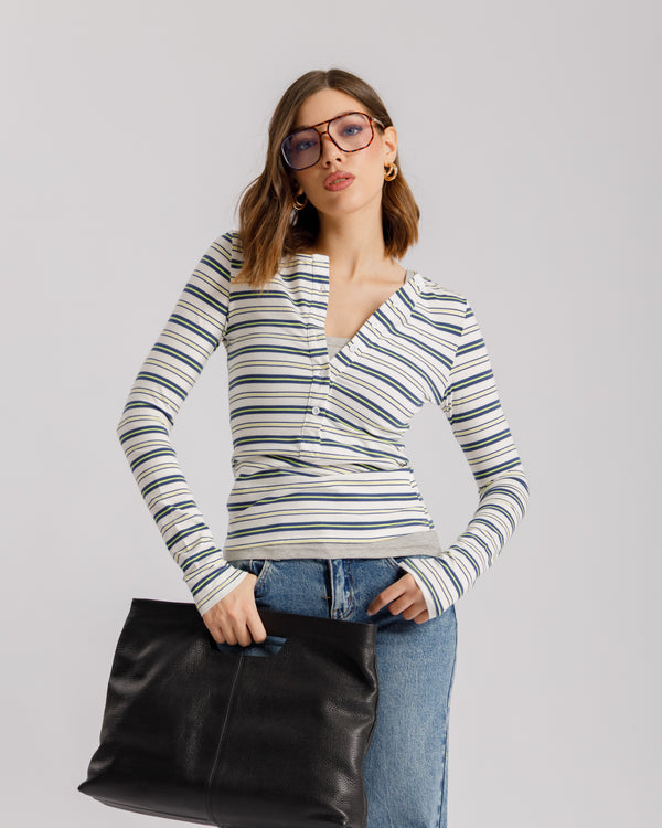 Maglia serafina a righe - H13260