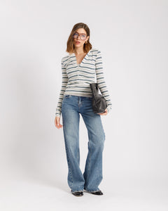 Maglia serafina a righe - H13260