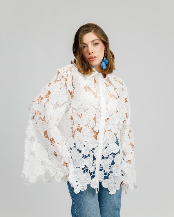 Camicia in pizzo - H16176