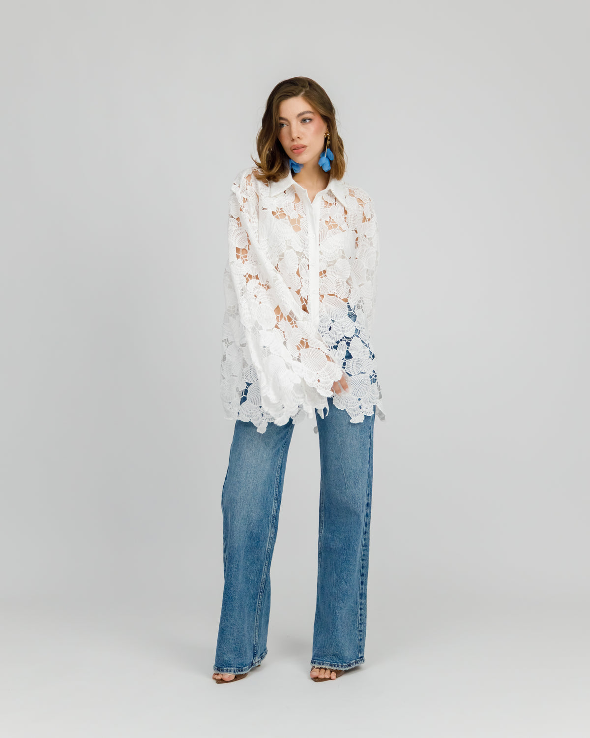 Camicia in pizzo - H16176