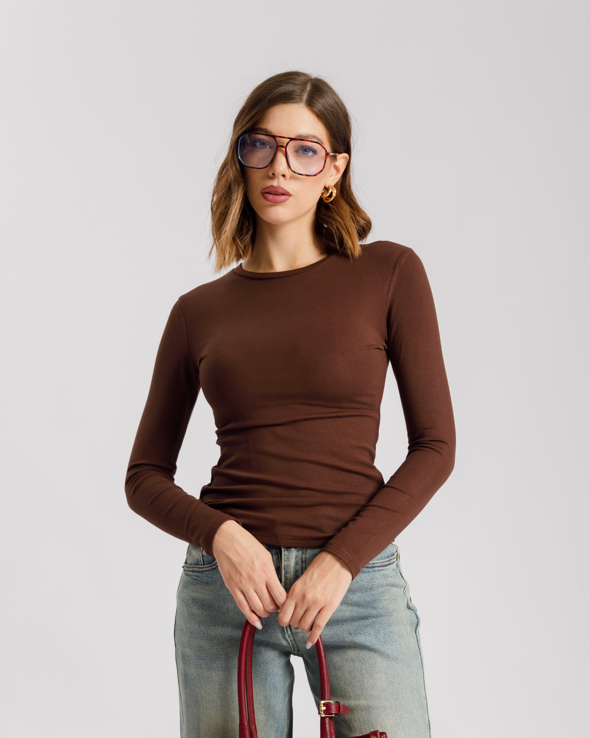 Maglia basic girocollo - CHF8158