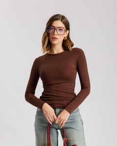 Maglia basic girocollo - CHF8158