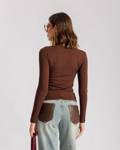 Maglia basic girocollo - CHF8158