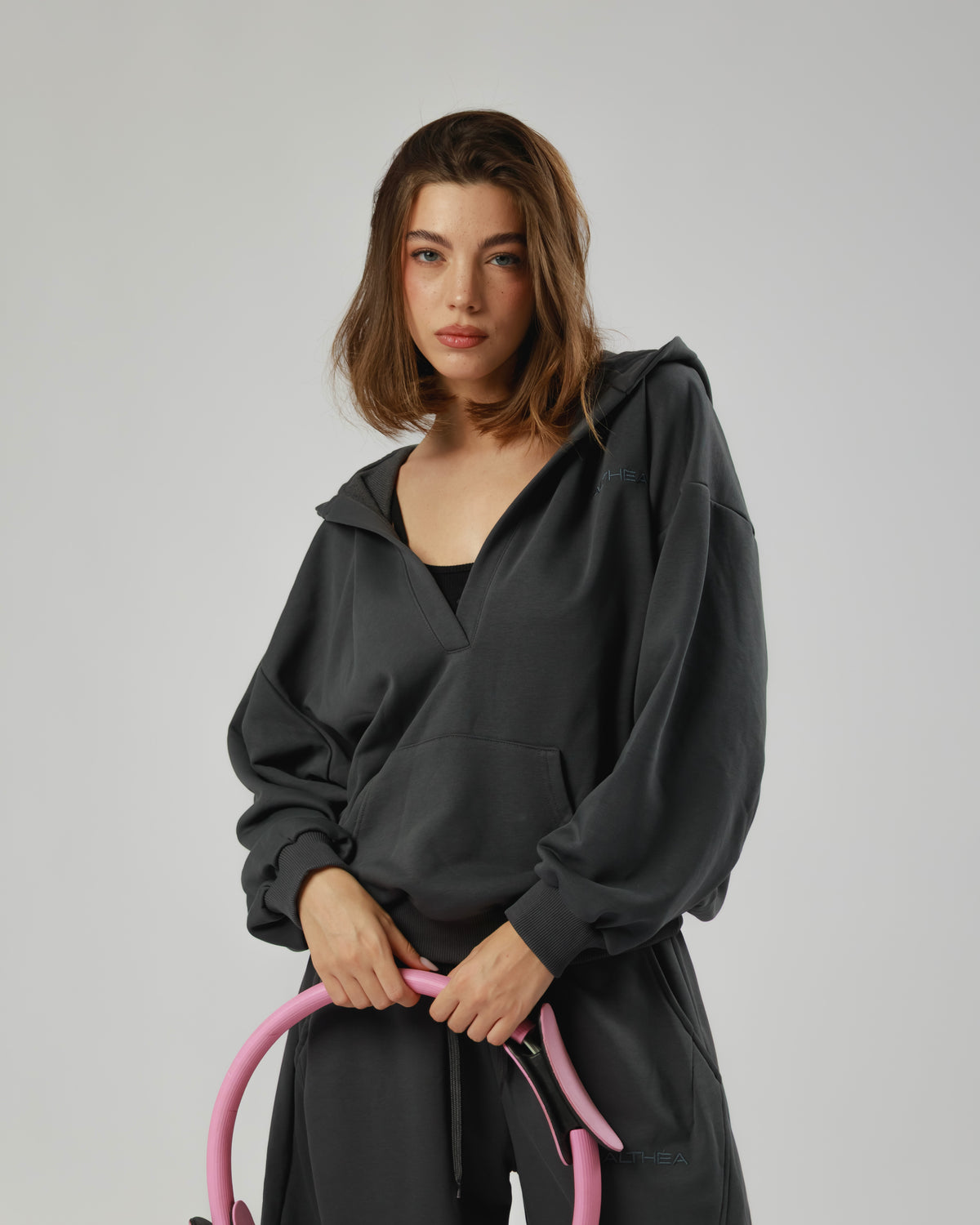 Felpa in cotone con scollo Althèa - C218 slcn