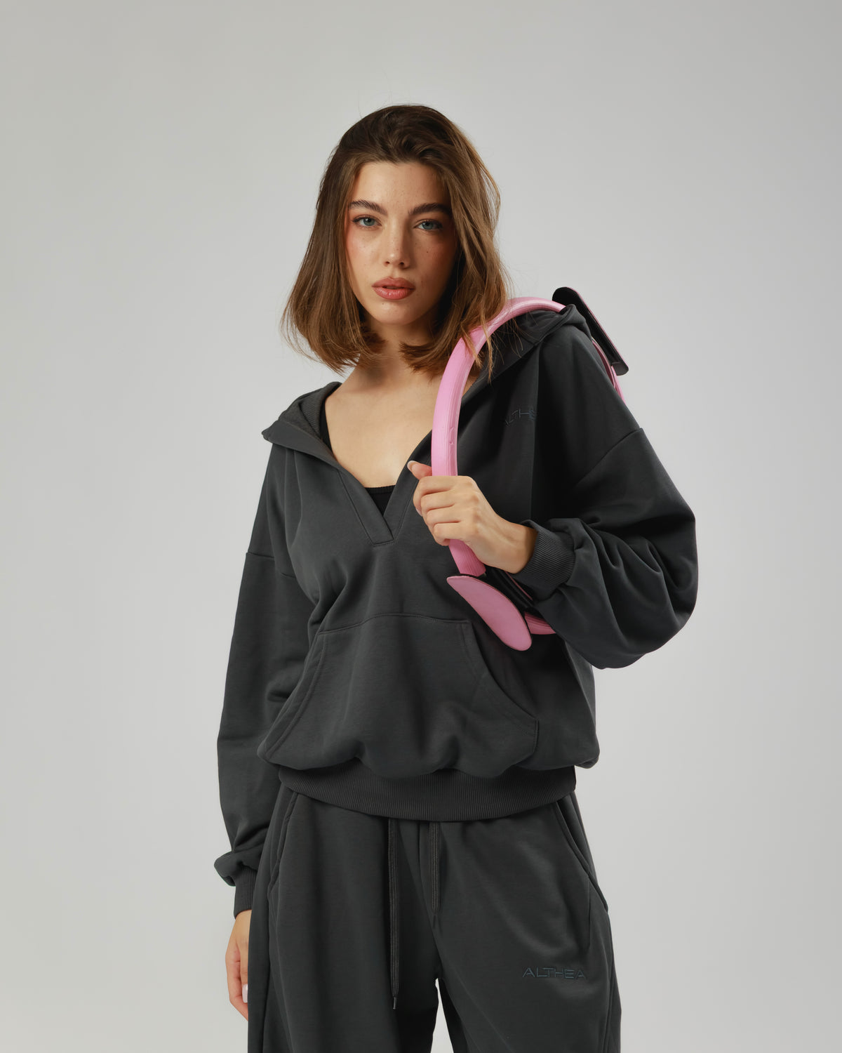 Felpa in cotone con scollo Althèa - C218 slcn