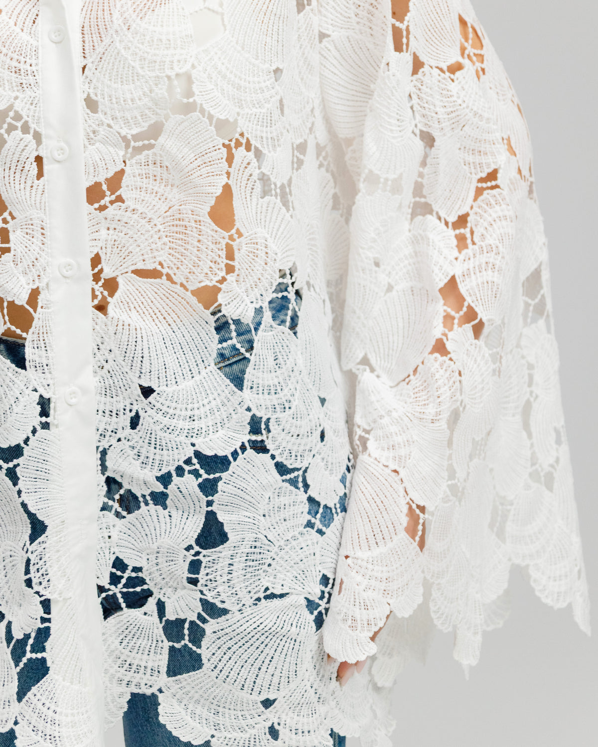 Camicia in pizzo - H16176