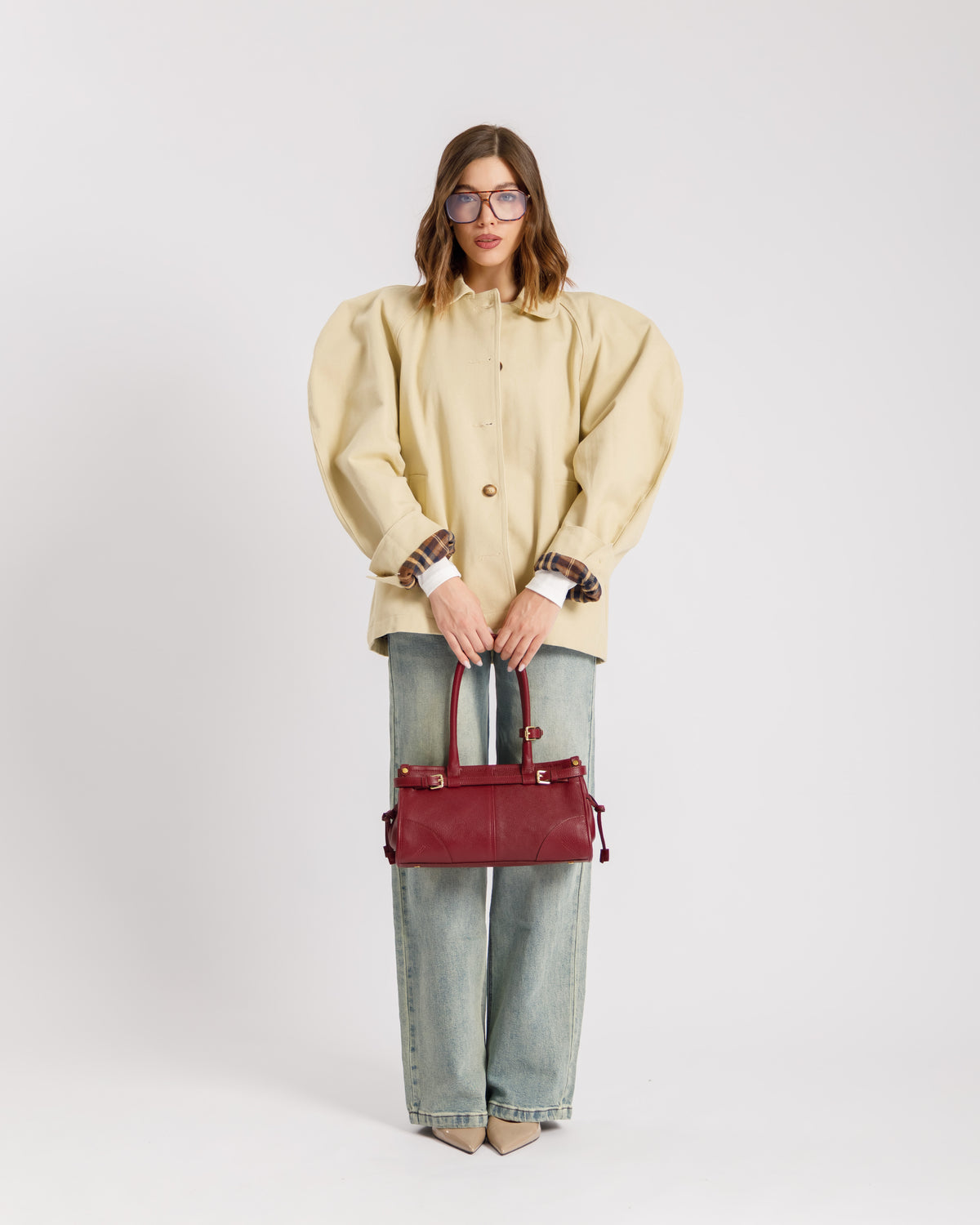 Giacca con volume in cotone - 10716