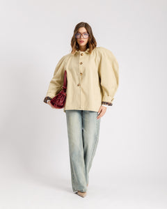 Giacca con volume in cotone - 10716