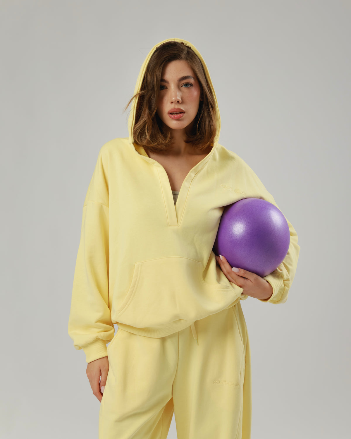Felpa in cotone con scollo Althèa - C218 slcn