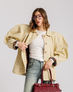 Giacca con volume in cotone - 10716