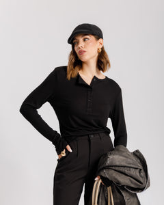 Maglia serafina con bottoni - H13372
