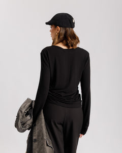 Maglia serafina con bottoni - H13372