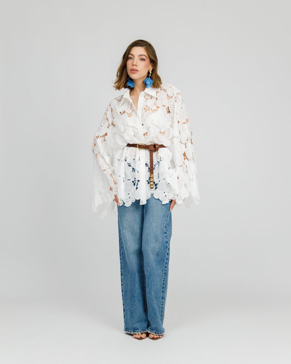 Camicia in pizzo - H16176