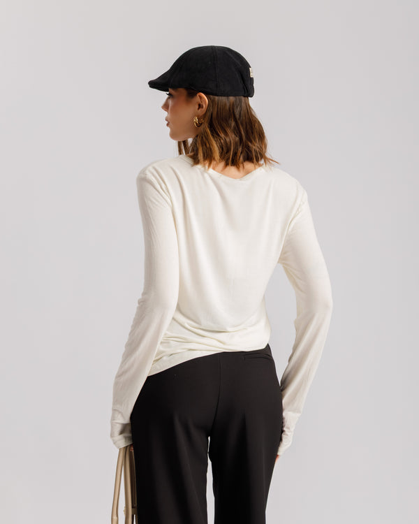 Maglia serafina con bottoni - H13372