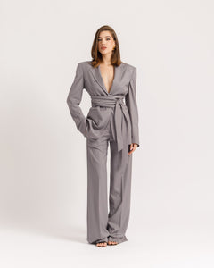 Blazer sartoriale gessato GRIGIO - 0016
