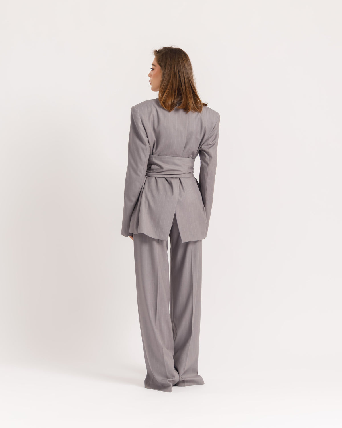 Blazer sartoriale gessato GRIGIO - 0016