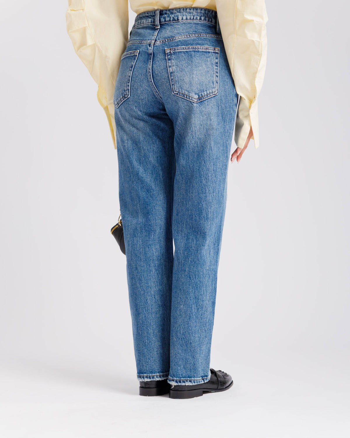 Jeans gamba dritta blu  - D129