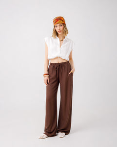 Pantaloni morbidi in viscosa - 85575