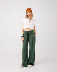 Pantaloni morbidi in viscosa - 85575