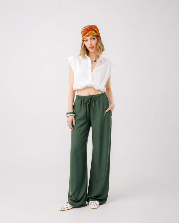 Pantaloni morbidi in viscosa - 85575