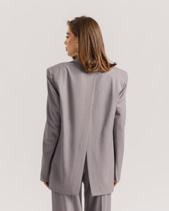 Blazer sartoriale gessato GRIGIO - 0016