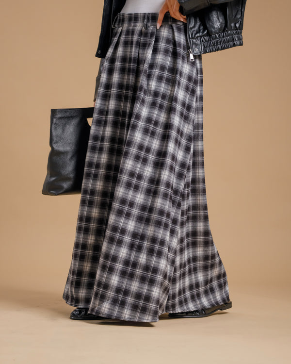 Gonna lunga tartan NERA - A5106