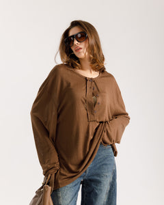 Maglia serafino long sleeve - W56545
