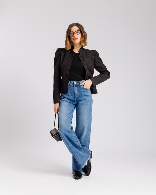 Jeans flare blu - D008