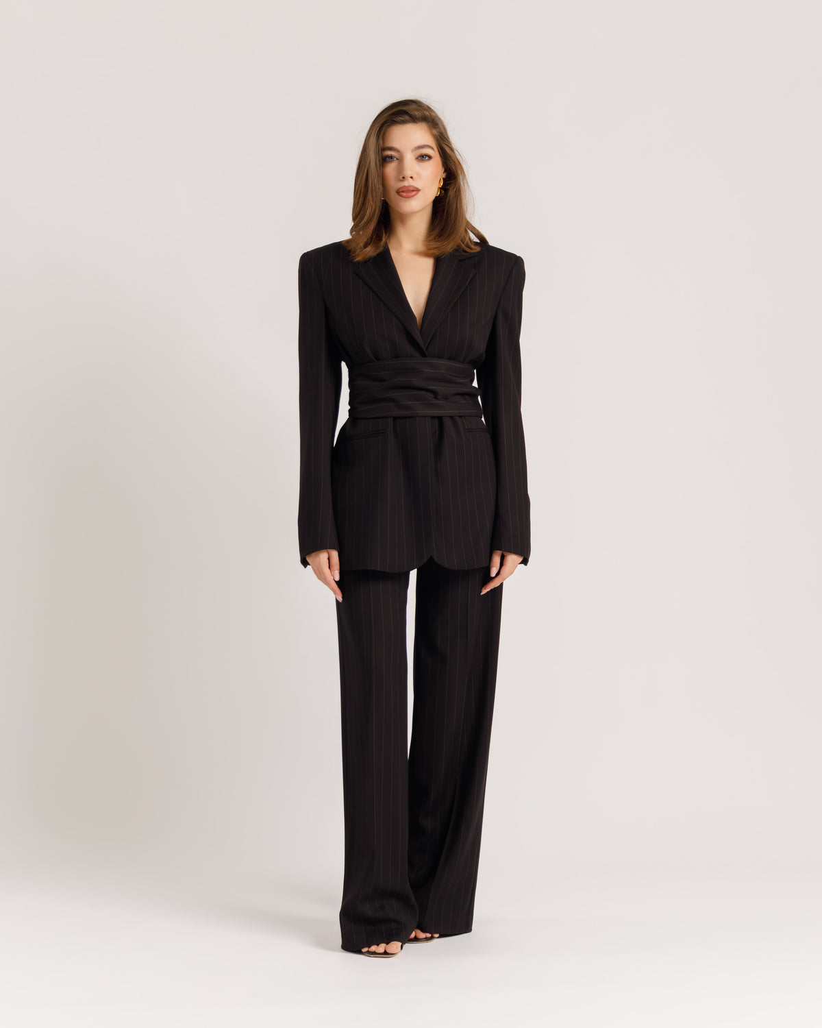 Blazer sartoriale gessato NERO - 0016