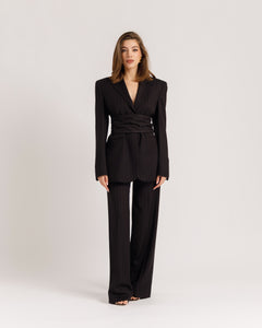 Blazer sartoriale gessato NERO - 0016