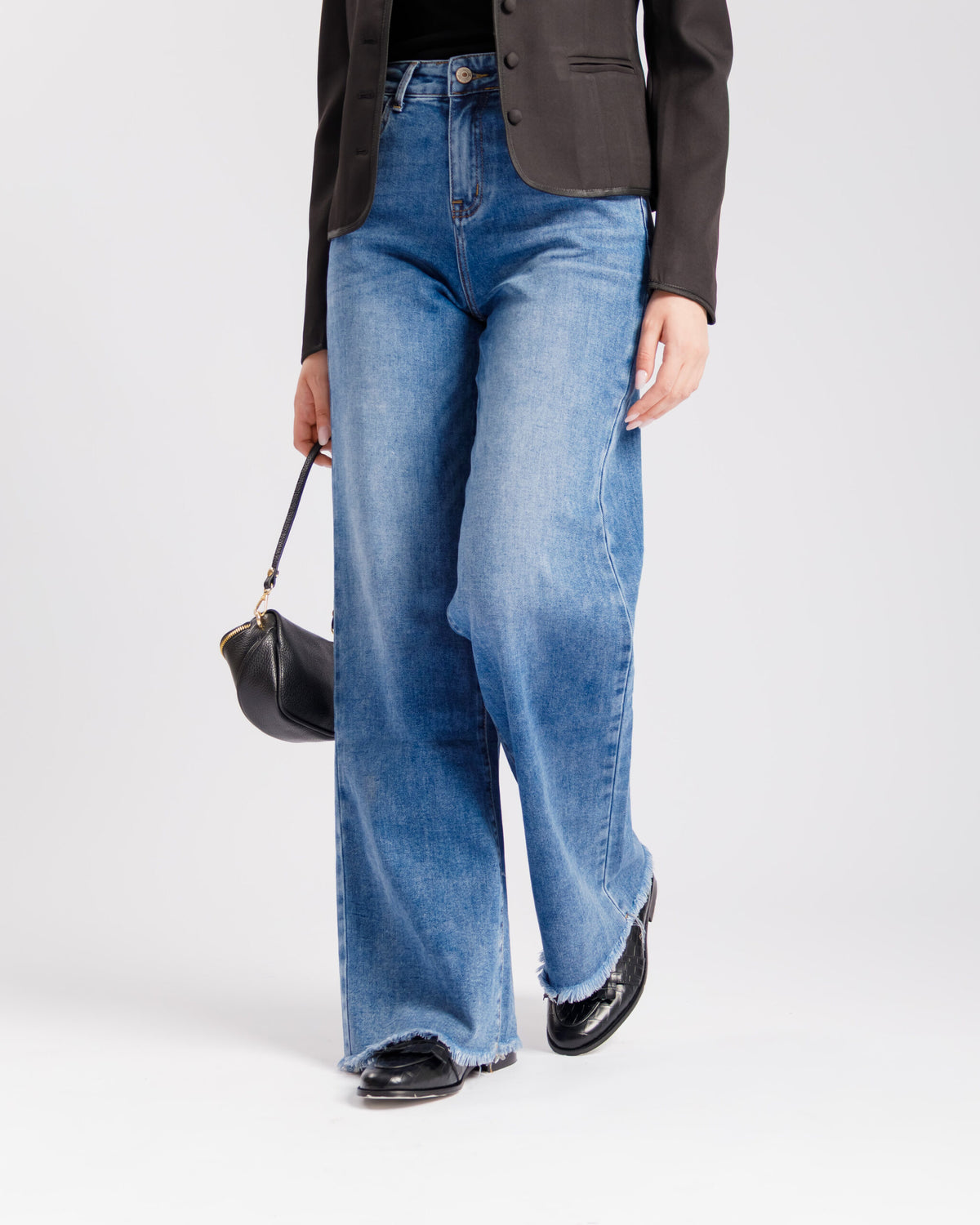 Jeans flare blu - D008
