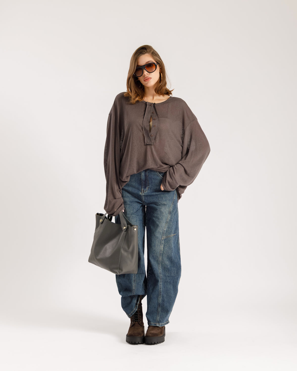 Maglia serafino long sleeve - W56545
