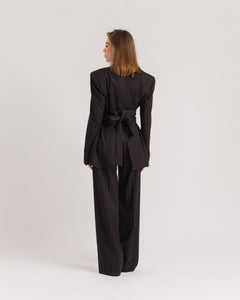 Blazer sartoriale gessato NERO - 0016