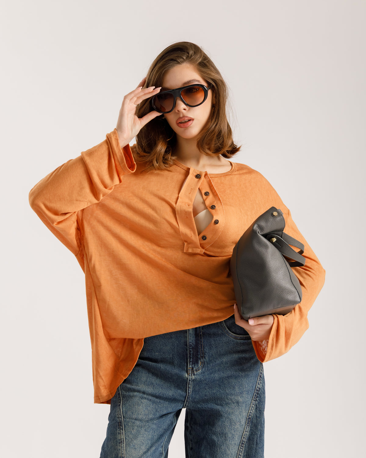 Maglia serafino long sleeve - W56545