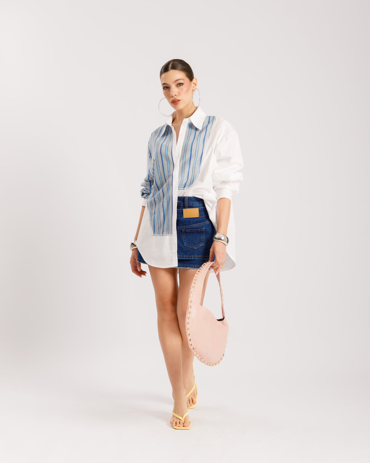 Camicia in cotone combinata - H13709