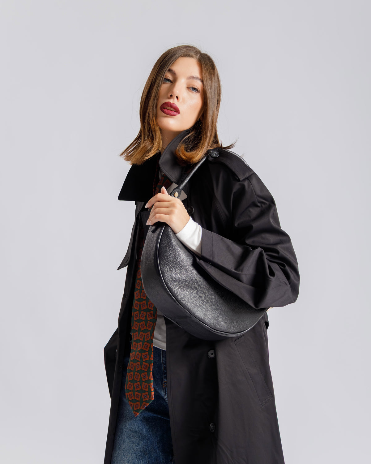 Borsa in pelle BRENDA Nera - LOVING BAGS