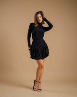 Abito corto con balze  - 8798