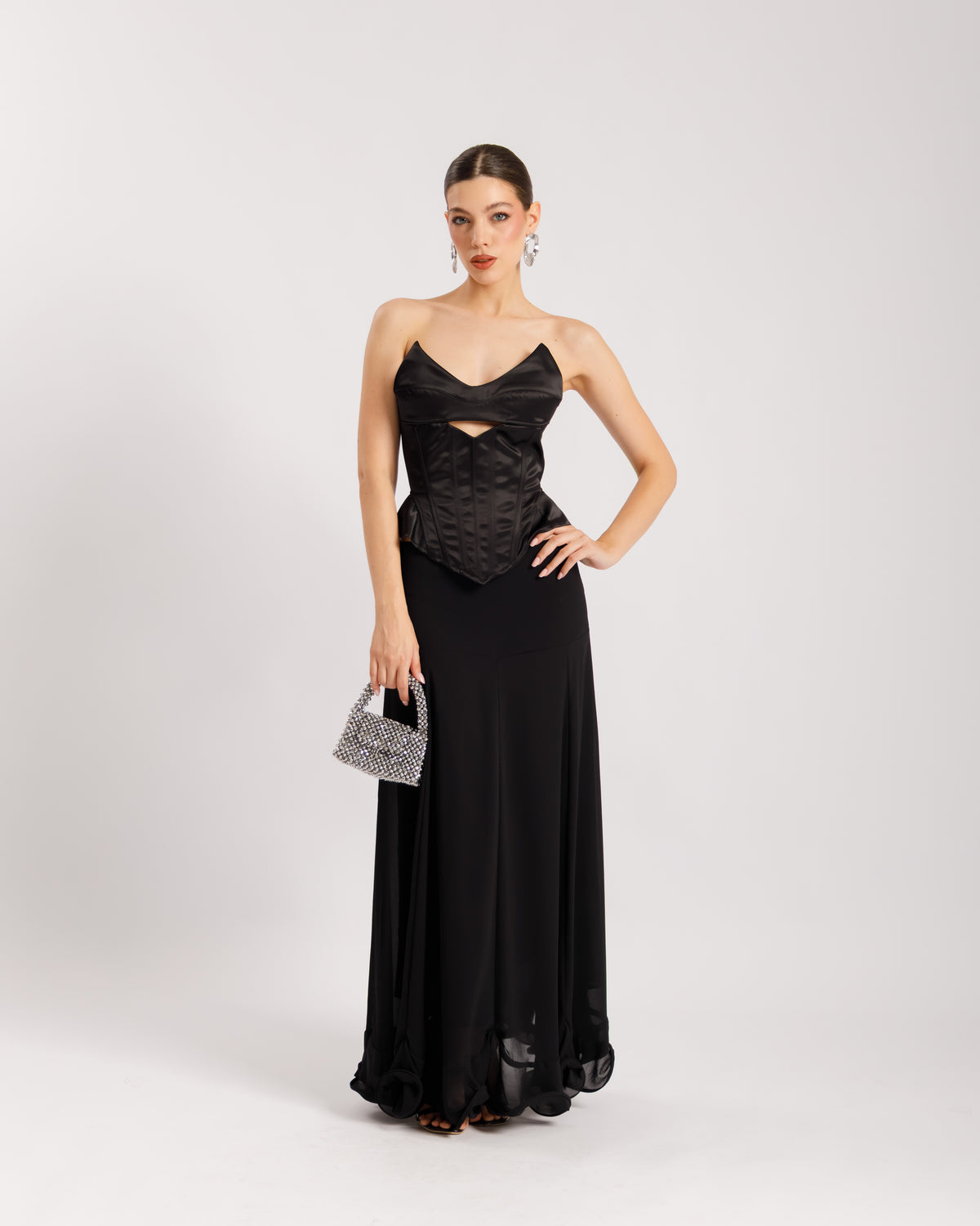 Corsetto satin strutturato - ST13716
