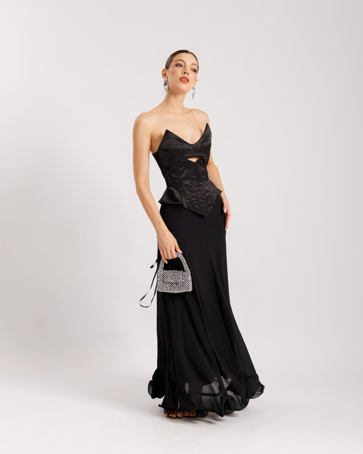 Corsetto satin strutturato - ST13716