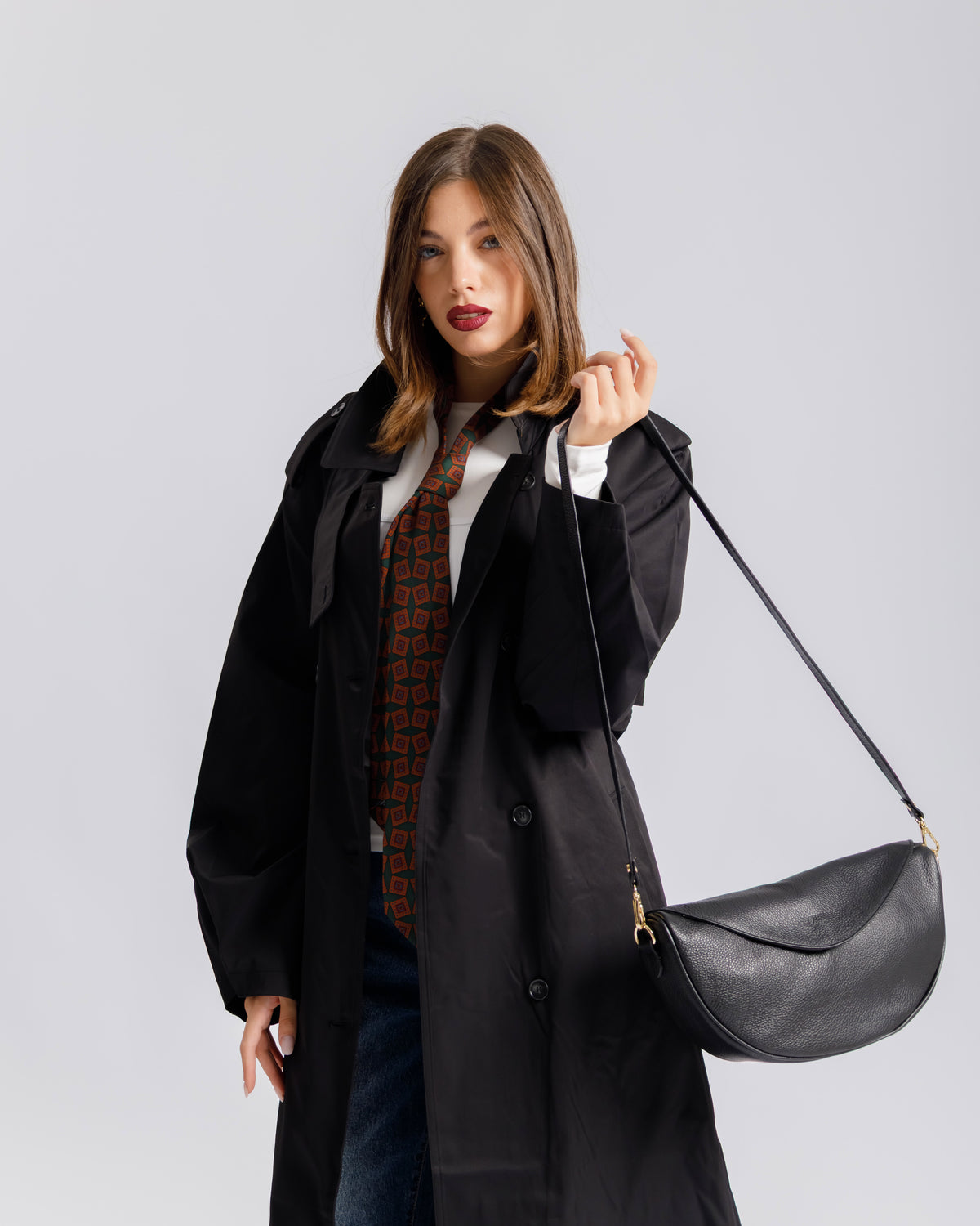 Borsa in pelle BRENDA Nera - LOVING BAGS