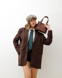 Borsa in pelle Maya MARRONE - LOVING BAGS