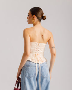 Corsetto satin strutturato - ST13716
