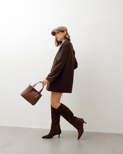 Borsa in pelle Maya MARRONE - LOVING BAGS
