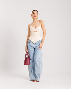 Corsetto satin strutturato - ST13716