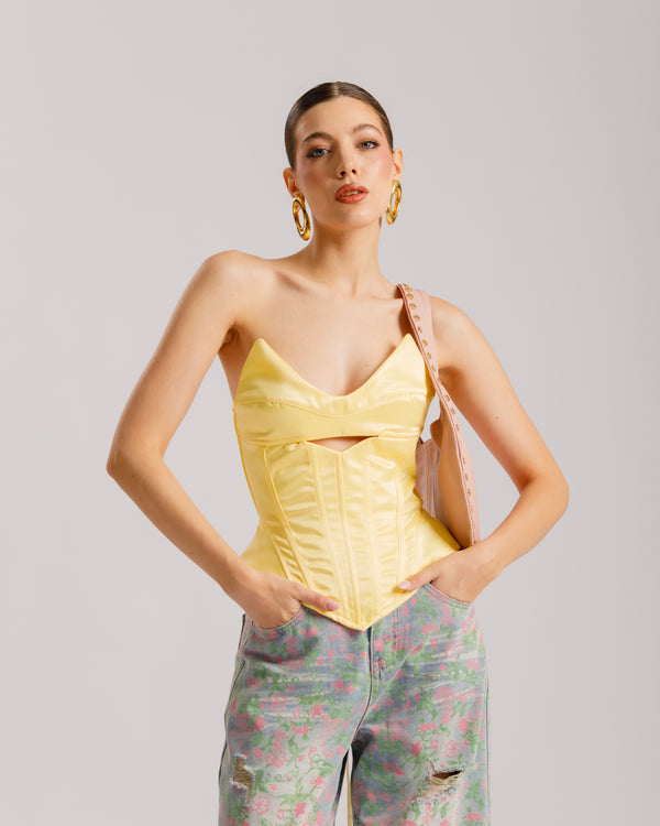 Corsetto satin strutturato - ST13716