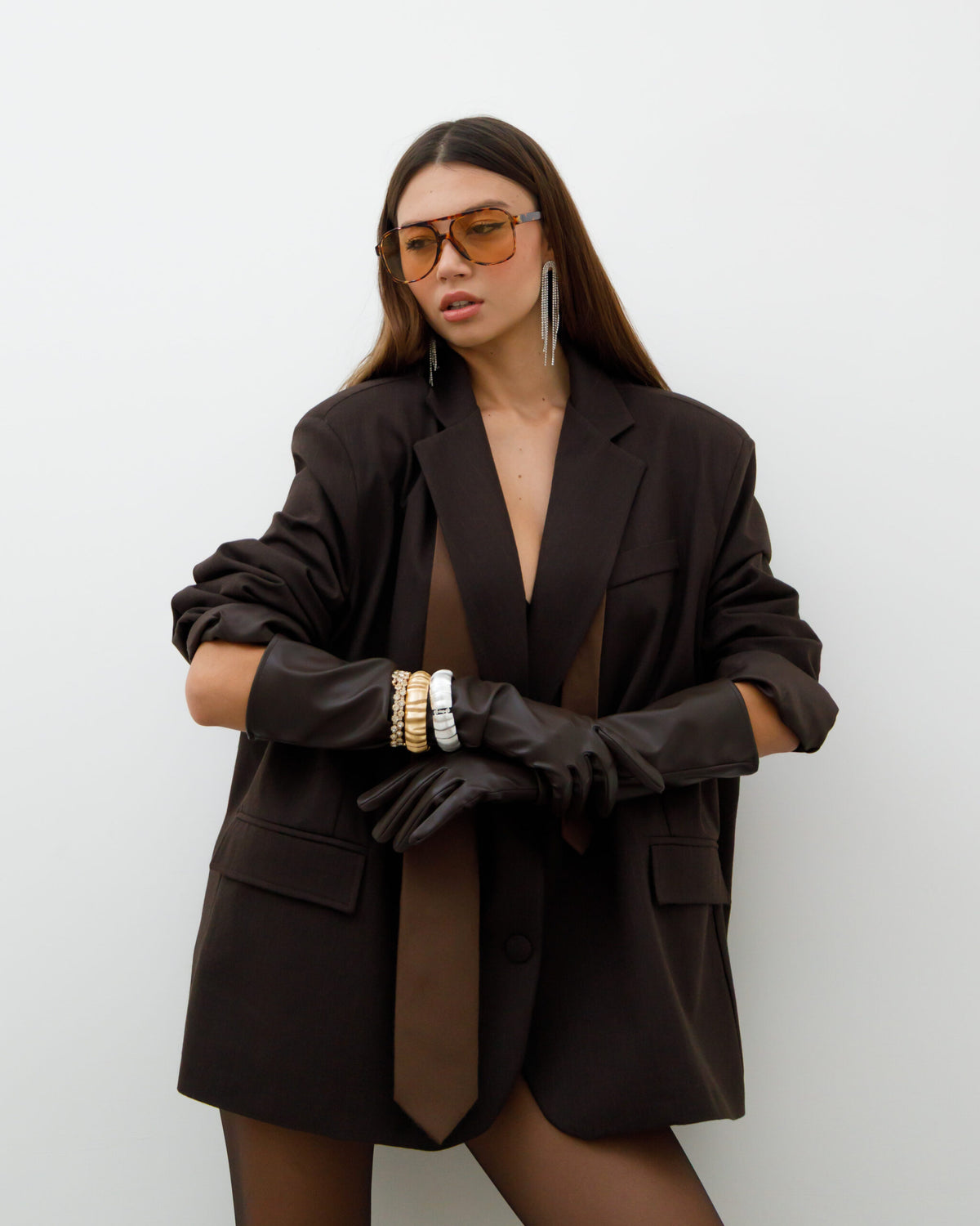 Blazer oversize gessato ALTHÉA - C156