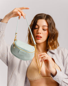 Borsa NEW ISABELLA micro acqua azzurra - LOVING BAGS